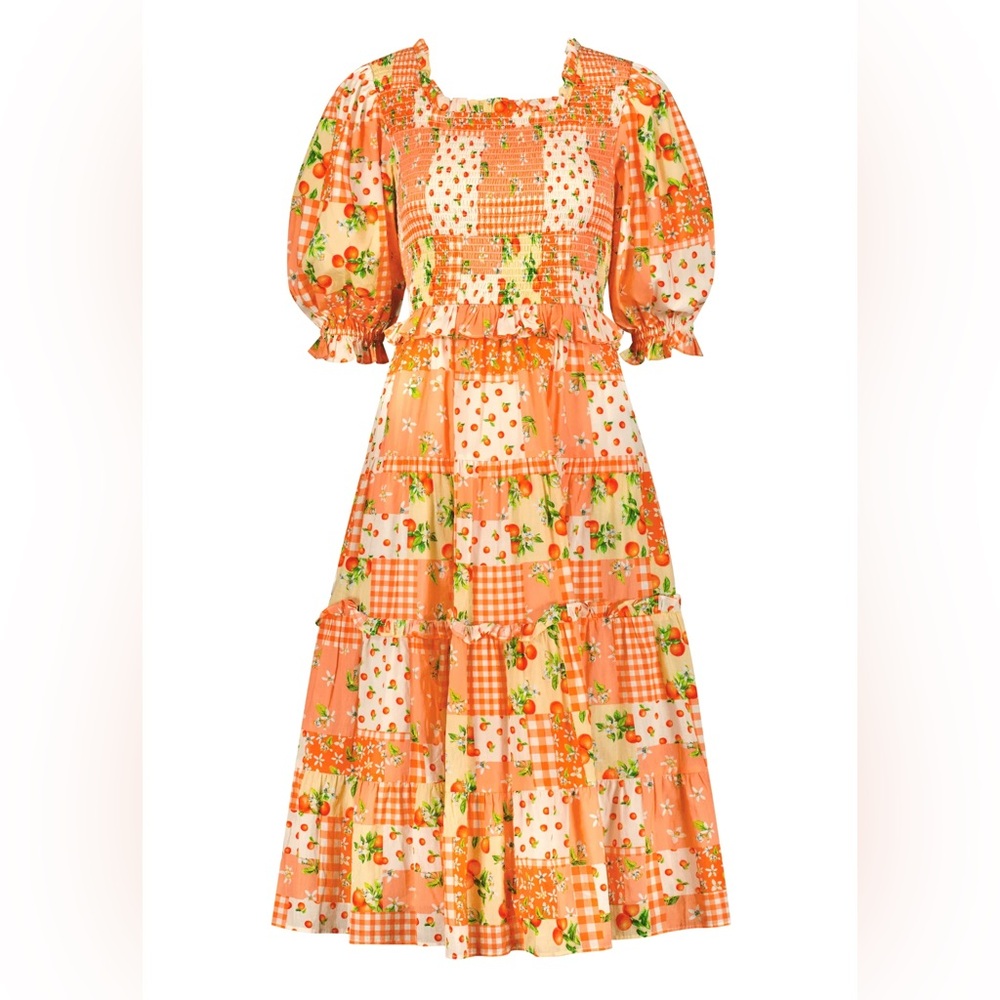 NWOT L JessaKae Orange Blossom Dress